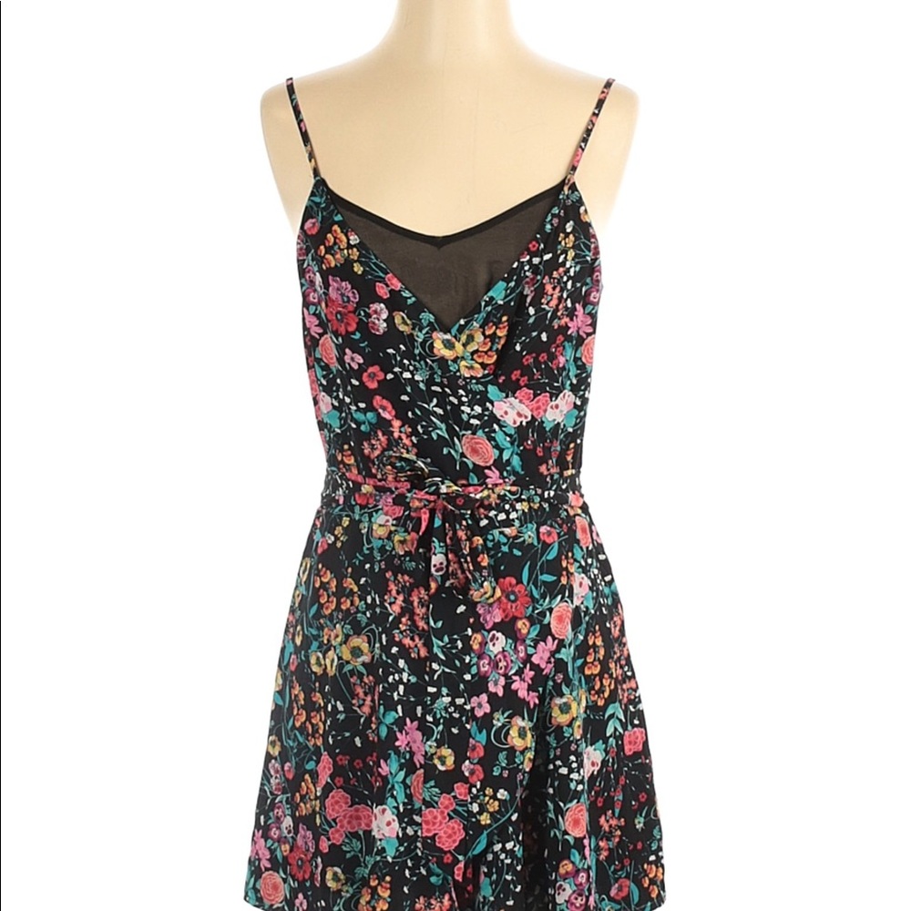 Express Floral Print Romper, Size 4